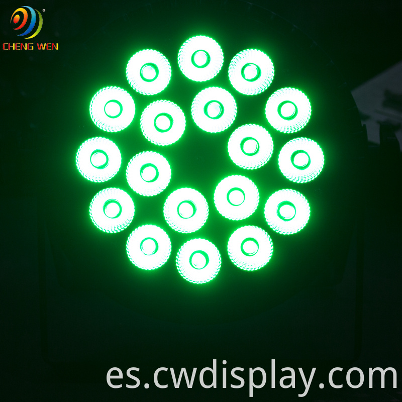 18pcs Waterproof Flat Led Par Light